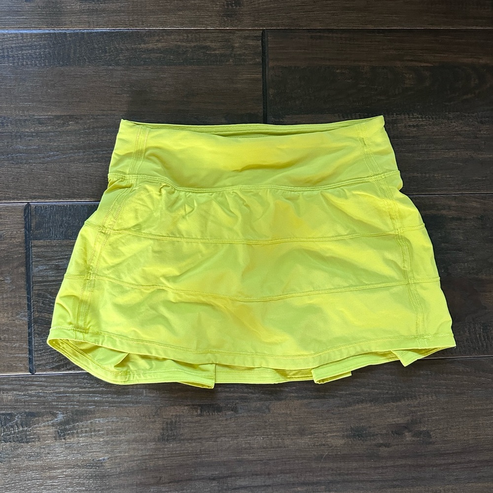 yellow lululemon skirt